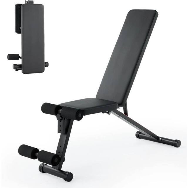 Havendro Adjustable Foldable Weight Bench Incline Full Body Gym Workout in Black - image 1