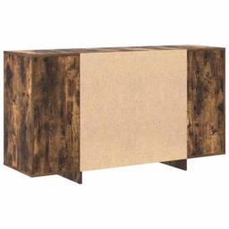 Berkfield Home Smoked Oak Sideboard Smoked oak Wood 135 x 41 x 75 cm Storage in Brown - thumbnail 8