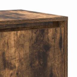 Berkfield Home Smoked Oak Sideboard Smoked oak Wood 135 x 41 x 75 cm Storage in Brown - thumbnail 9