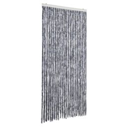 Berkfield Home Fly Curtain Silver 100x200 cm Chenille - thumbnail 2
