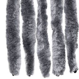 Berkfield Home Fly Curtain Silver 100x200 cm Chenille - thumbnail 6