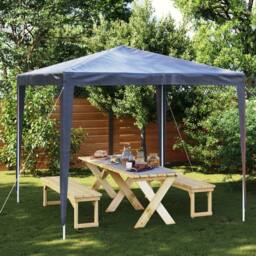 Berkfield Home Party Tent 2.5x2.5 m Blue - thumbnail 2