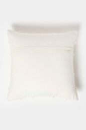 Homescapes Geometric Tufted Cotton Cushion in Natural - Size: 45 cm x 45 cm - thumbnail 3