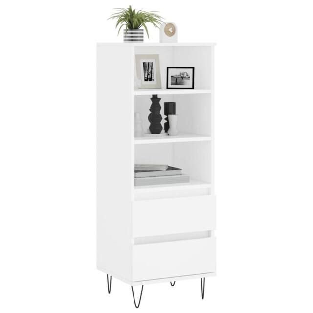 Berkfield Home Highboard White 40x36x110 cm Engineered Wood - Size: 40 x 36 x 110 cm - image 1
