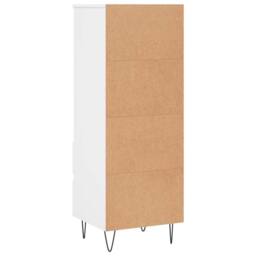 Berkfield Home Highboard White 40x36x110 cm Engineered Wood - Size: 40 x 36 x 110 cm - thumbnail 8