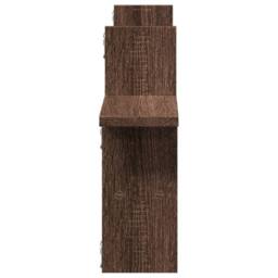 Berkfield Home Wall Shelves 2 pcs Brown Oak 38x12x38 cm Engineered Wood - Size: 38 x 12 x 38 cm - thumbnail 5