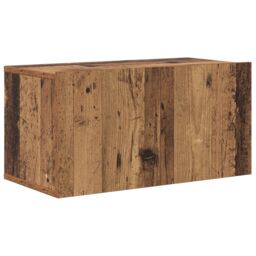Berkfield Home TV Cabinet Old Wood Particle board Medium TV Cabinet in Brown - thumbnail 2