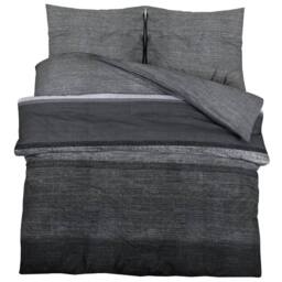 Berkfield Home Elegant Duvet Cover Set Dark Grey 225x220 cm Cotton - thumbnail 3