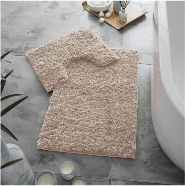 GAVENO CAVAILIA 2 Piece Zero Twist Bath Mat Set in Pink - image 1