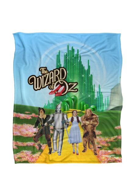 Warner Brothers The Wizard Of Oz Officially Licensed Silky Touch Super Soft Throw Blanket 152 x 127 cm in White - image 1