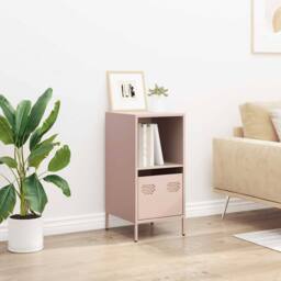 Berkfield Home Sideboard Pink 35x39x73.5 cm Cold-rolled Steel