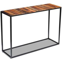 Berkfield Home Beautiful Console Table Solid Reclaimed Wood 110x35x76 cm - Size: 110 x 35 x 76 cm - thumbnail 4