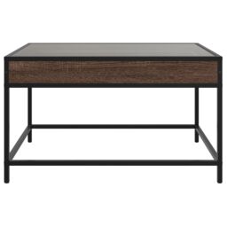 Berkfield Home Coffee Table with Infinity LED Brown Oak 70x50x41 cm - Size: 70 x 50 x 41 cm - thumbnail 6