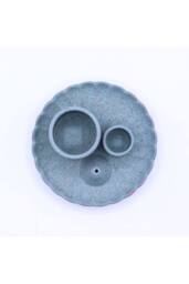 KDMD Blue Lotus Ceramic Palo Santo & Smudge Holder for Rituals & Meditation - thumbnail 3