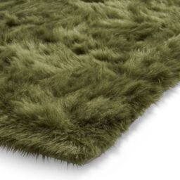 The Rug Shop UK Green Modern Shaggy Plain Easy To Clean Green Area Rug - Size: 160 cm x 230 cm - thumbnail 9