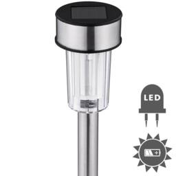 tectake Solar Garden Lights Set Of 24 in Silver - Size: 24 Pack - thumbnail 2