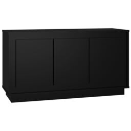 Sideboard Black 102x35x55 cm Engineered Wood - thumbnail 3