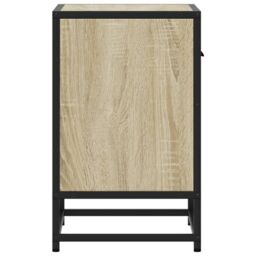 Berkfield Home Bedside Cabinet Sonoma Oak 40x31x50 cm Engineered Wood in Brown - Size: 40 x 31 x 50 cm - thumbnail 6