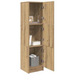Berkfield Home Artisan Oak Sideboard Artisan oak Engineered wood Large Storage in Brown - thumbnail 3