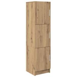 Berkfield Home Artisan Oak Sideboard Artisan oak Engineered wood Large Storage in Brown - thumbnail 1