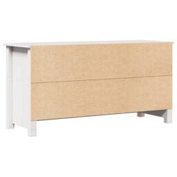 Berkfield Home TV Cabinet White 103x36.5x52 cm Solid Wood Pine - thumbnail 7