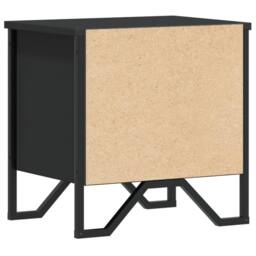Berkfield Home Elegant Bedside Cabinet Black 40x30x40 cm Engineered Wood - Size: 40 x 30 x 40 cm - thumbnail 7