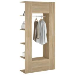 Berkfield Home Hallway Cabinets 2 pcs Sonoma Oak Engineered Wood in Brown - thumbnail 5