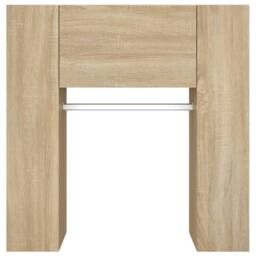 Berkfield Home Hallway Cabinets 2 pcs Sonoma Oak Engineered Wood in Brown - thumbnail 7