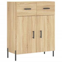 Berkfield Home Highboard Sonoma Oak 69.5x34x180 cm Engineered Wood in Brown - thumbnail 7