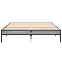 Berkfield Home Bed Frame without Mattress Grey Sonoma 140x200 cm - thumbnail 4