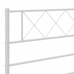 Berkfield Home Metal Bed Frame with Headboard & Footboard White 80x200 cm - thumbnail 8