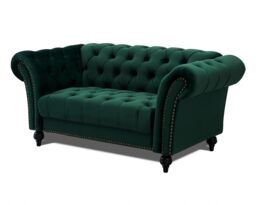 Home Detail Mayfair Velvet Sofa Armchair in Green - thumbnail 4
