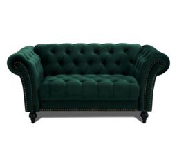 Home Detail Mayfair Velvet Sofa Armchair in Green - thumbnail 2