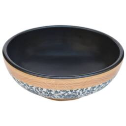 Berkfield Home Countertop Basin Multicolour Round Œ¶41x14 cm Ceramic - Size: 41x14 cm - thumbnail 3