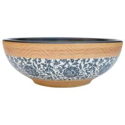 Berkfield Home Countertop Basin Multicolour Round Œ¶41x14 cm Ceramic - Size: 41x14 cm - thumbnail 1