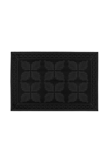 JVL Linden Scraper Rubber Pin Doormat 40x60cm in Black - Size: 40 cm x 60 cm - image 1