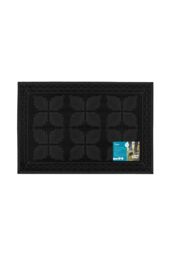 JVL Linden Scraper Rubber Pin Doormat 40x60cm in Black - Size: 40 cm x 60 cm - thumbnail 6