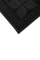JVL Linden Scraper Rubber Pin Doormat 40x60cm in Black - Size: 40 cm x 60 cm - thumbnail 4