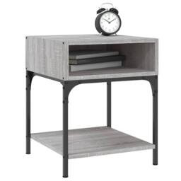 Berkfield Home Elegant Bedside Tables 2 pcs Grey Sonoma 40x41x50 cm Engineered Wood - Size: 40 x 41 x 50 cm - thumbnail 1