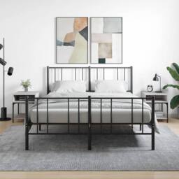 Berkfield Home Elegant Bedside Tables 2 pcs Grey Sonoma 40x41x50 cm Engineered Wood - Size: 40 x 41 x 50 cm - thumbnail 2