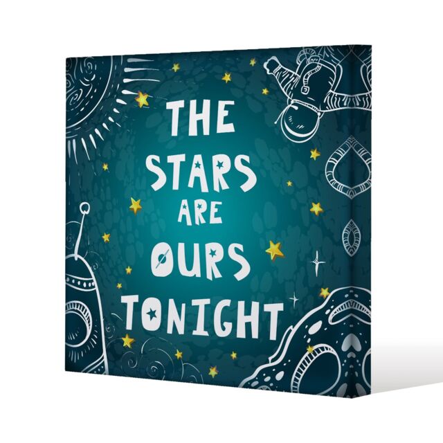 Benjamin Tate Design The Stars are Ours Tonight (Canvas Print) / 61 x 61 x 4cm in Natural - Size: 61 x 61 x 4 cm - image 1