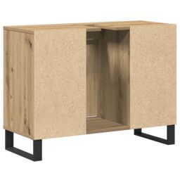 Berkfield Home Artisan Oak Vanity Artisan Oak Engineered Wood Medium in Brown - thumbnail 8