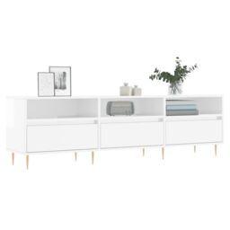 Berkfield Home TV Cabinet High Gloss White 150x30x44.5 cm Engineered Wood - thumbnail 3