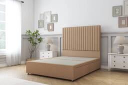"Comfort Beds Denver Dumfries Divan Set 2 Drawers-26"" Headboard in Light Brown - Size: King" - thumbnail 3