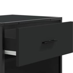 Berkfield Home Shoe Rack Black 48x38x97.5 cm Engineered Wood - thumbnail 8