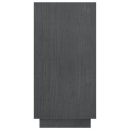 Berkfield Home Book Cabinet Grey 80x35x71 cm Solid Pinewood - Size: 80 x 35 x 71 cm - thumbnail 6