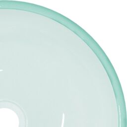 Berkfield Home Basin Tempered Glass 35x12 cm Frosted in Cream - thumbnail 4