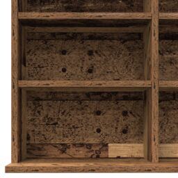 Berkfield Home CD Cabinet - Old Wood - 101x23x177.5 cm - Engineered Wood in Brown - thumbnail 8