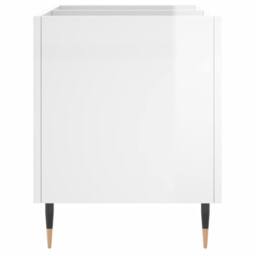 Berkfield Home Record Cabinet High Gloss White 74.5x38x48 cm Engineered Wood - thumbnail 5