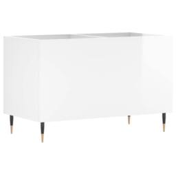 Berkfield Home Record Cabinet High Gloss White 74.5x38x48 cm Engineered Wood - thumbnail 6